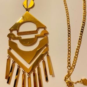 Trina Turk GOLD Tassel Necklace